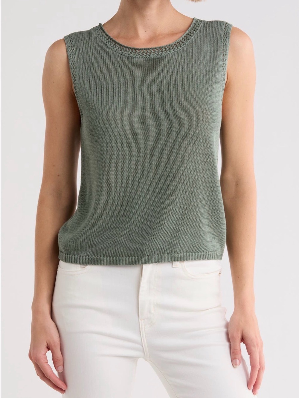 Max Studio Sleeveless Knit Sweater Top